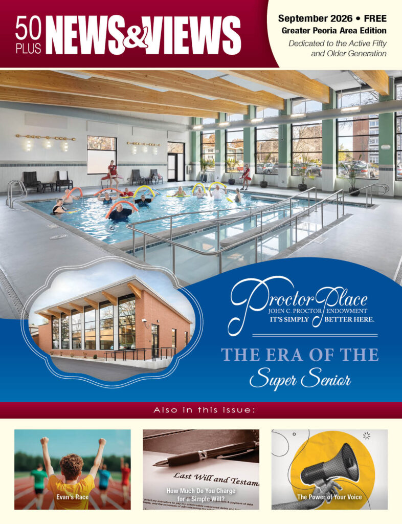 September 2026 Peoria 50 Plus News and Views cover
